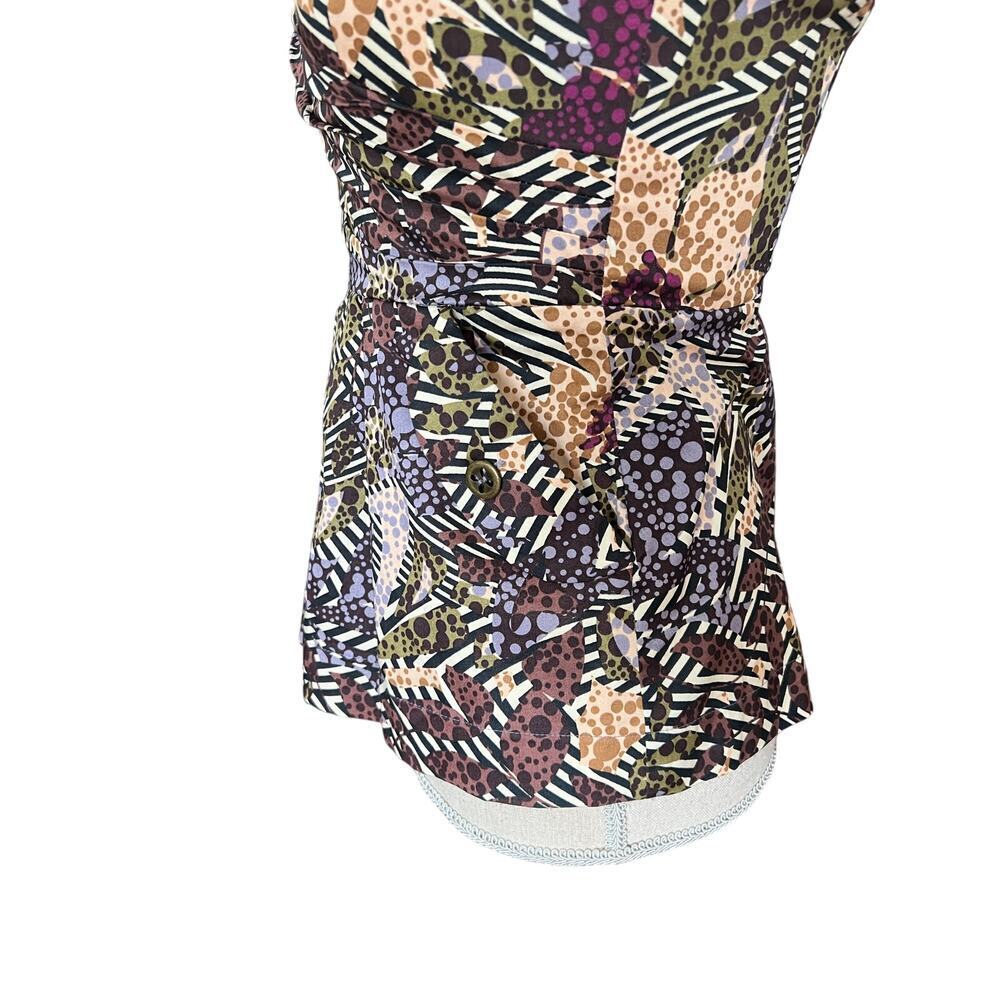 Anthropologie womens fei Tropical Floral Peplum Sweetheart Bustier resortwear - Picture 7 of 12